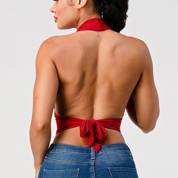 Red halter top ❤️ - Picture 3 of 4